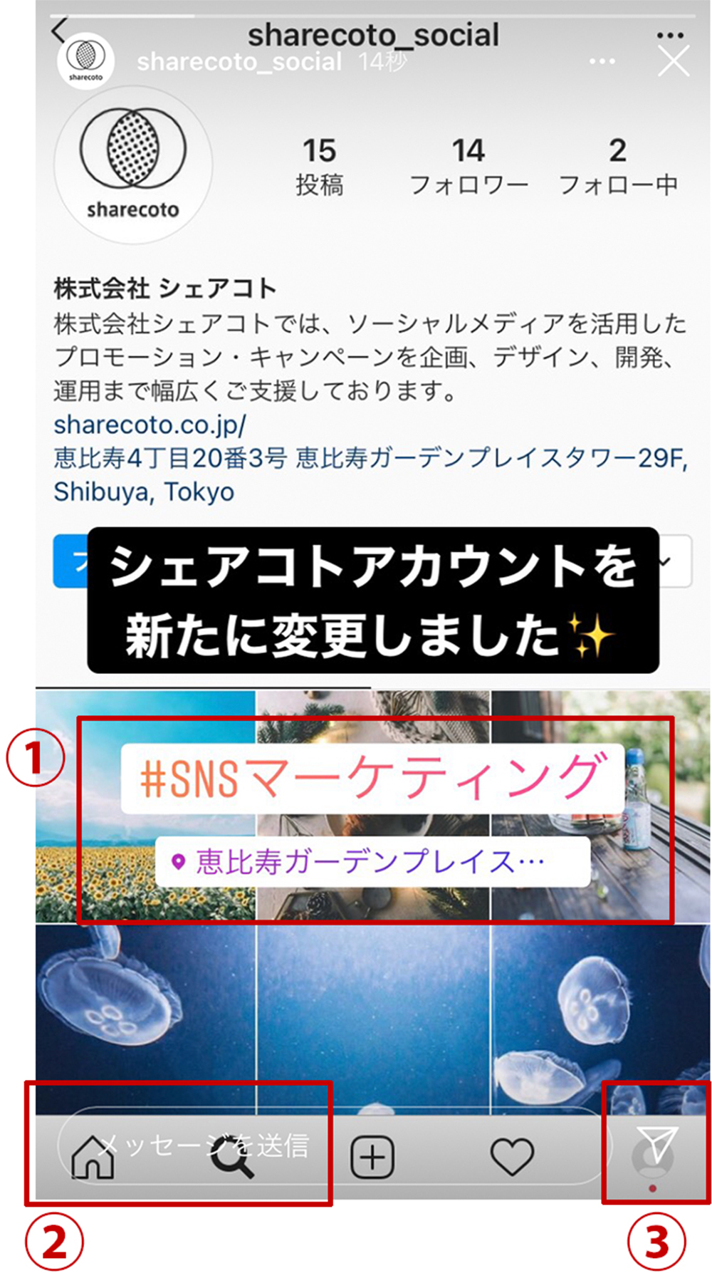 ⑤ストーリーズについて知る