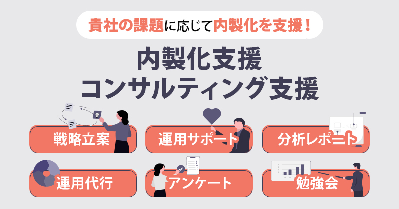 内製化支援／コンサルティング支援