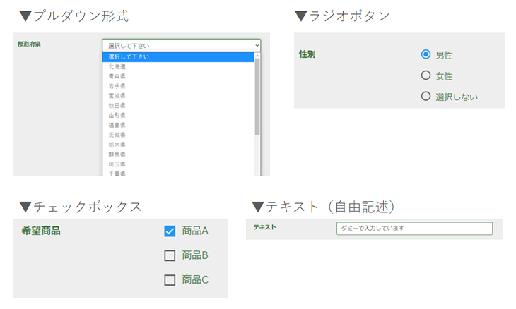 オプション機能1.応募時アンケート